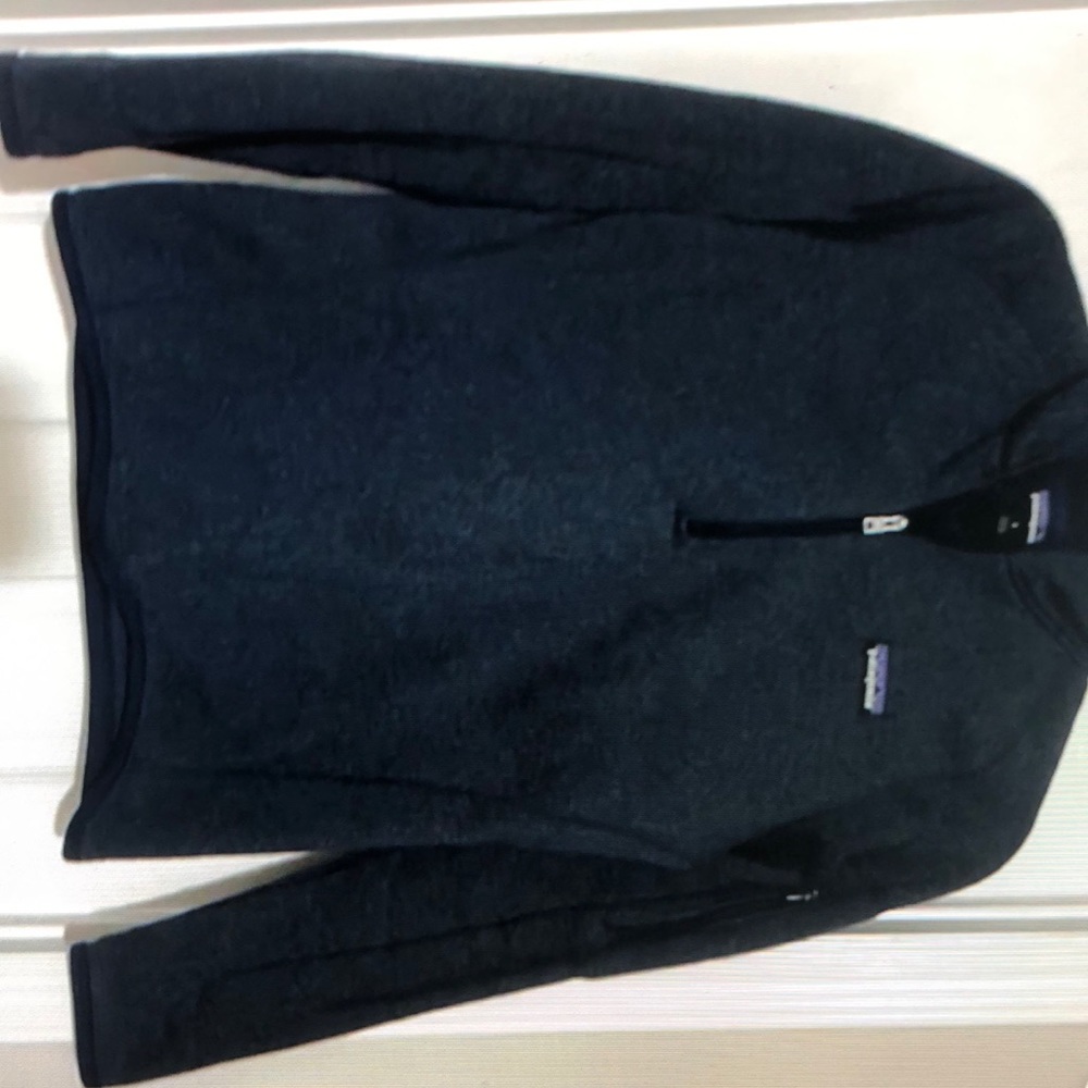 Patagonia better sweater zip navy blue women’s size medium